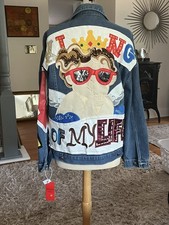 NWT King Of My Life Fall Denim Jacket By Sour Fruit sz M