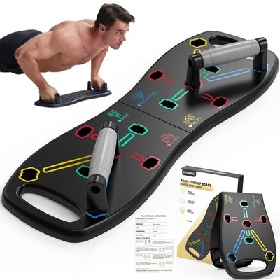 HOTWAVE Push Up Board, Portable Pushup Board for Men, Foldable Push-up Board,...