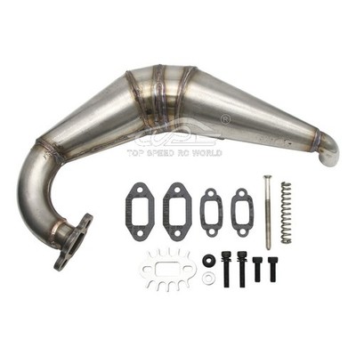 TSRC Stainless Steel Dominator Exhaust Pipe for 1/5 Losi 5ive-t ROVAN KINGMOTOR