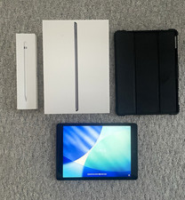 Apple iPad 10,2 Zoll 64GB Wi‑Fi Grau mit Apple Pencil und Schutzhülle
