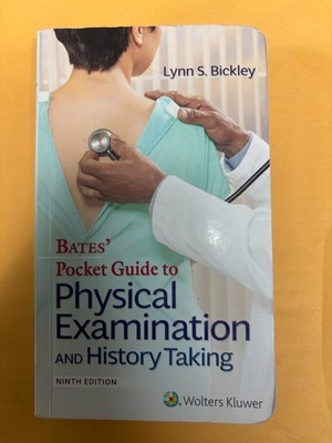 Bates' Pocket Guide to Physical by Bickley MD 9th edition PB Good Condition