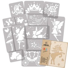 KIDS Reusable Plastic Stencils 14 pcs // MAGIC - FAIRY
