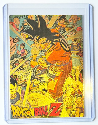 Dragon Ball Z Gold Plated Edition Artist Signed ''Anime Classic'' Trading Card 1/1