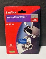 SanDisk Memory Stick PRO Duo 2GB SDMSPD-2048-A11-New Sealed-Fast Free Shipping