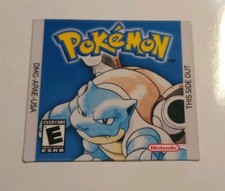 Pok mon Blue For GameBoy Cartridge Replacement Sticker