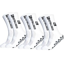 3 Pairs Anti Slip Soccer Socks, Men's grip Socks Soccer Non Skid Socks for Fo...