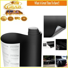 Black Matte Car Wrap Vinyl 3mil Air Release 8x0.5ft For Diy Auto