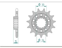 Ritzel Antriebsritzel 17-ZäHne 525-Teilung FüR BMW S 1000 R ABS DTC 2017-2018