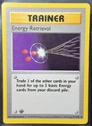 Energy Retrieval #74/102 - 1999 Pokemon Base Set 1st Edition Shadowless - LP/MP