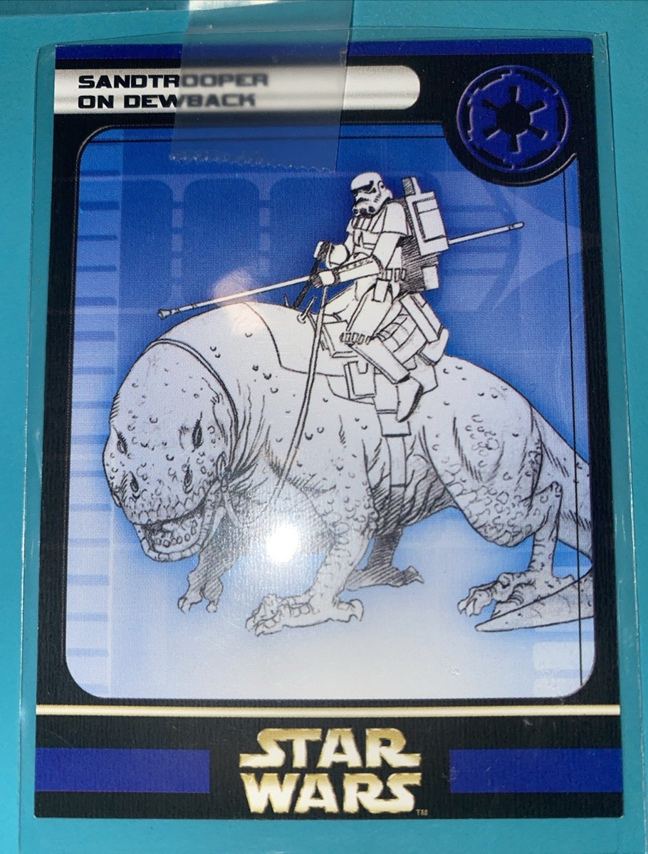 Star Wars Miniatures Sandtrooper on Dewback
