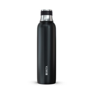 BRITA sodaTRIO Edelstahlflasche klein/schwarz Sprudlerflaschen