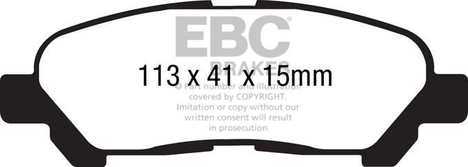 EBC DP1838 BRAKE PAD SET DISC BRAKE Front,Rear