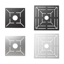 Floor Drain Measuring Ruler Layout Gauge,Stainless Steel Tile Measurement