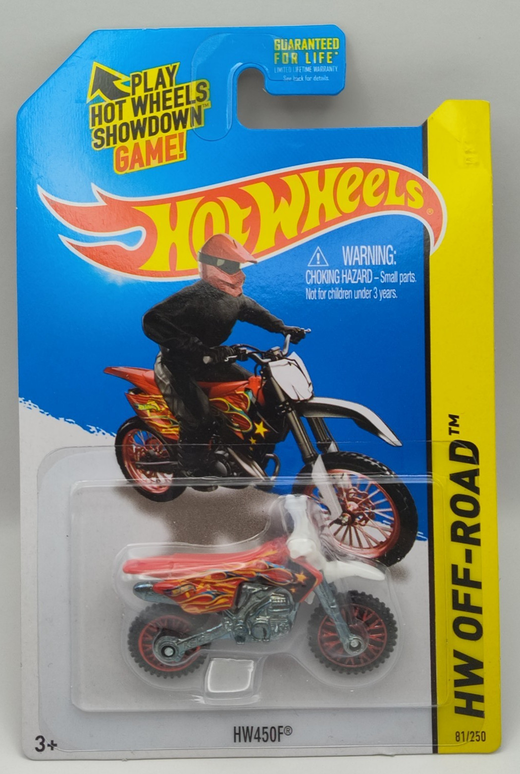 2013 HOT WHEELS RED HW450F OFF-ROAD SERIES 81/250