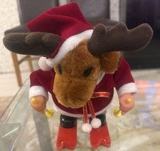 Christmas Reindeer Walks & Does A Flip