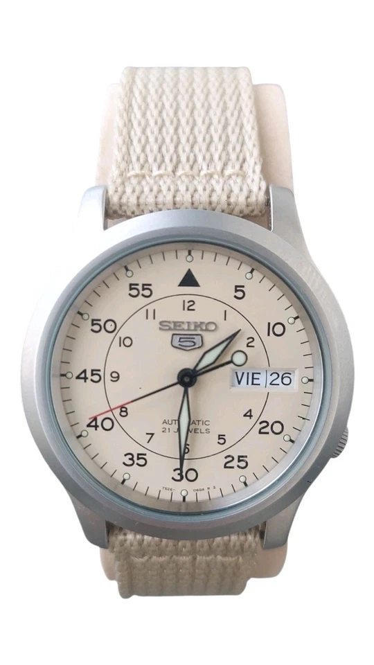 Reloj Seiko 5 Militar SNK803K2 21 Joyas Movimiento Automático Nuevo En Caja Foto 2 de 4