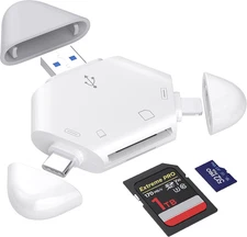 SD Card Reader,Memory Card Reader for Iphone USB C to Micro SD Card Adapter Supp