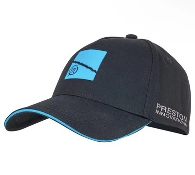 PRESTON INNOVATIONS New Preston Black / Blue HD Baseball Cap Fishing Free Postage Christmas Gift