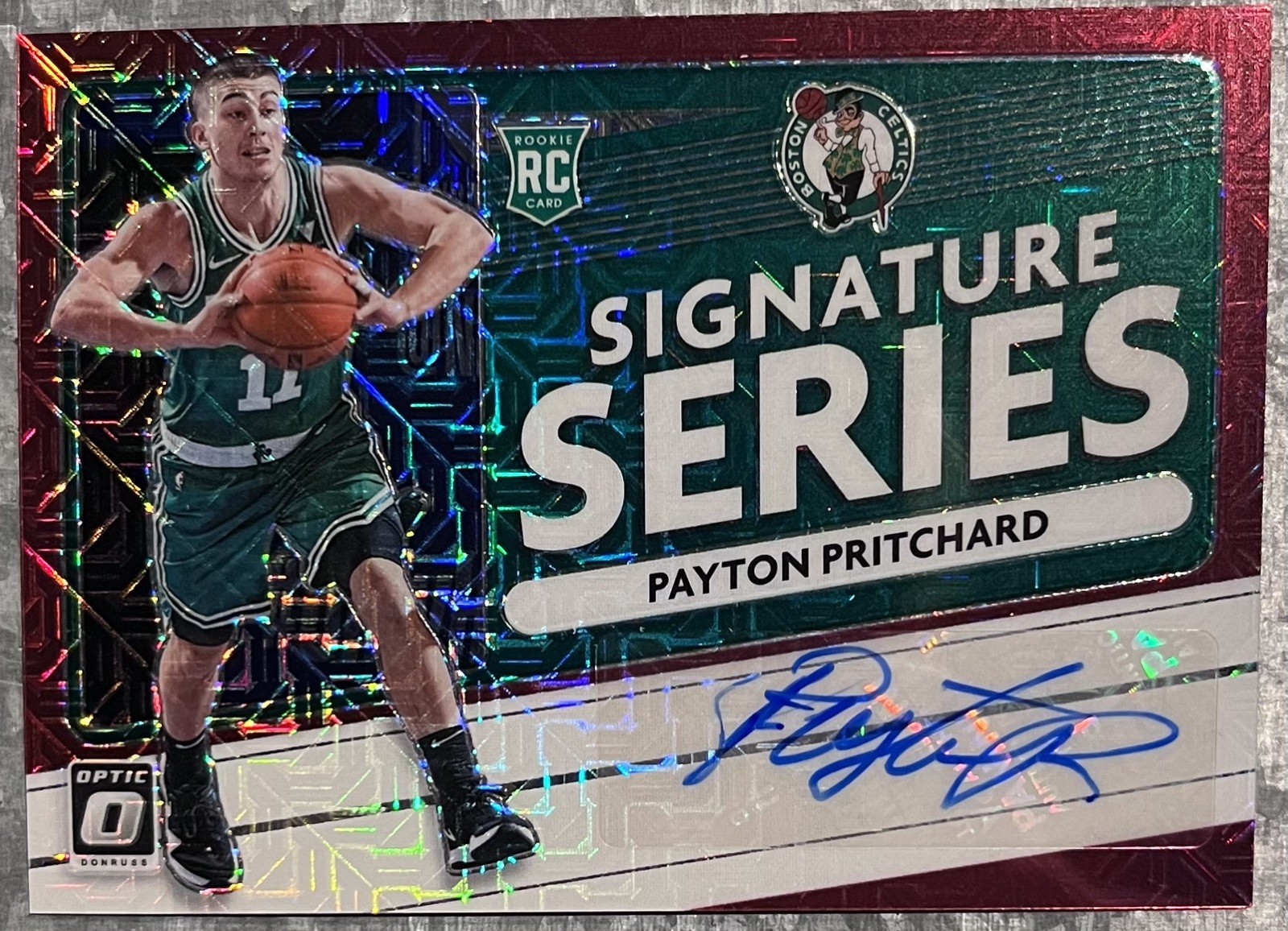 2020-21 Panini Donruss Optic Payton Pritchard Signature Series Choice Auto RC
