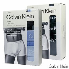 Calvin Klein Icon Trunks 3 Pack in 2 Colours and 3 Sizes