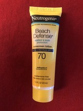 Neutrogena Beach Defense Sunscreen Lotion Broad Spectrum SPF 70, 1 Fl Oz