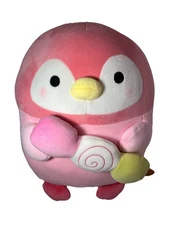 Round 1 Takashoji 14” Pink Penguin Plush Holding Dango Kawaii Japan Toy NWT