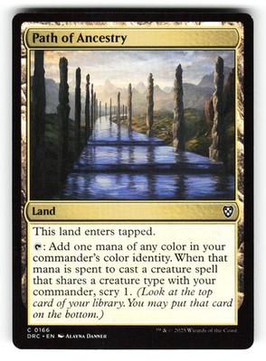 Path of Ancestry (0166) #166 (NM) (Non-Foil) (C) (DRC) Magic MTG