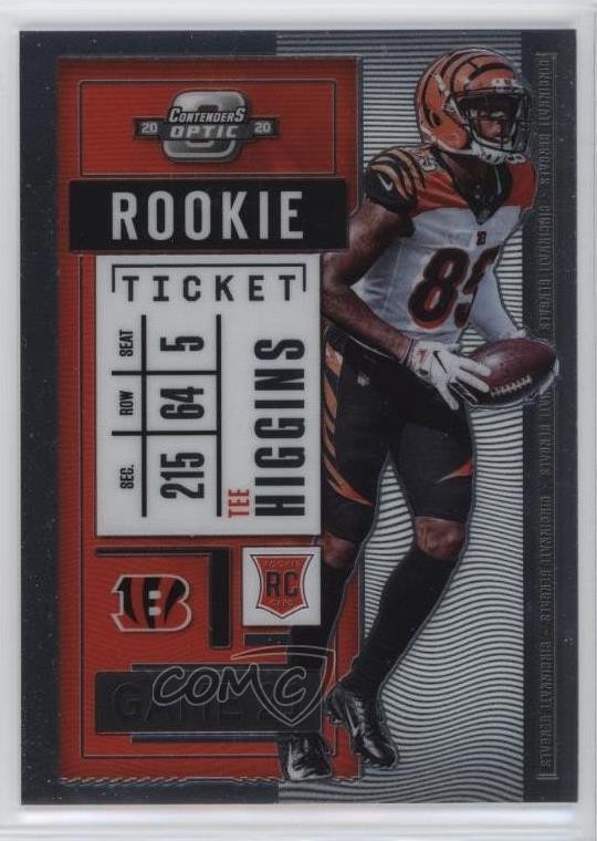 2020 Panini Contenders Optic Rookie Ticket Tee Higgins #92 0c4
