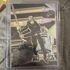 Topps Star Wars Galaxy Luke Skywalker & R2-D2 Trading Card 3/6 Walter Simonson