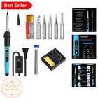 Electric Soldering Iron Kit with 80W Power & 5 Tips - Fast Heating for Precision