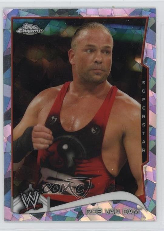 2014 Topps Chrome WWE Atomic Refractor Rob Van Dam #41 3zh