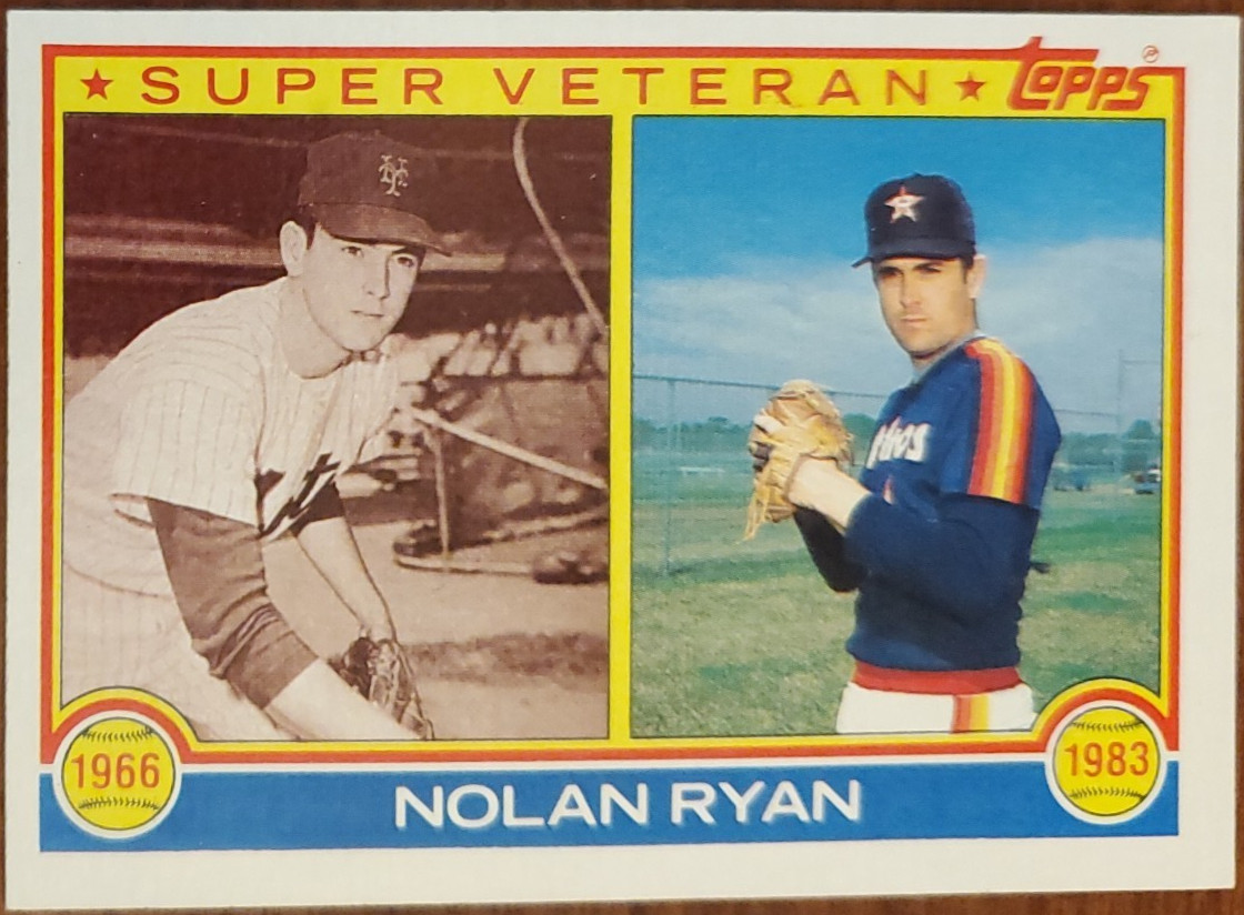**NOLAN RYAN** 1983 TOPPS #361 SUPER VETERAN - METS/ASTROS!!  HOF!!