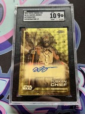 Marketplace image: 2024 TOPPS CHROME SW #AU-XJ TUSKEN CHIEF SUPERFRACTOR 1/1 SGC AUTO 10 (LSL)