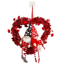 Elegant Heart Wreath for Valentine s Day Front Door Home and Office Decoration