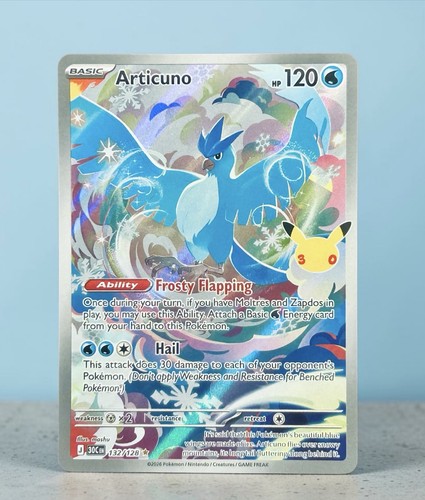 Pokemon Articuno #132/128: 30th Celebrations (Read Description) 🔥 