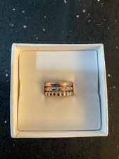 Image of Buckley London trio three Rings rose gold Plated, New Boxed, Size k