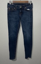 True Religion Stella Low Rise Skinny Size 28 Women’s Stretch Y2K Made In USA