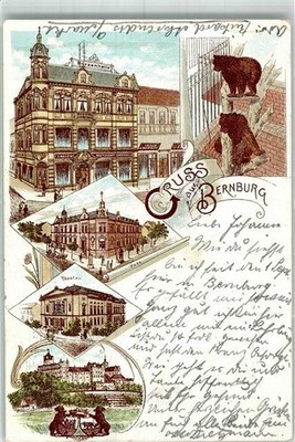 13642315 - 4350 Bernburg Gasthaus Boersenhalle Theatre Post Castle