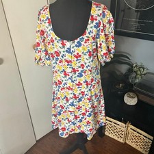 RIXO Floral Button-Front Dress Gorgeous 90s-Inspired Print Based on Measurements