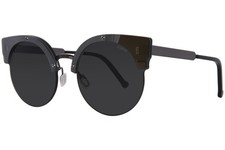 RetroSuperFuture Era 09B/R FW17 Sunglasses Grey/Green/Grey Lenses Cat Eye 54mm