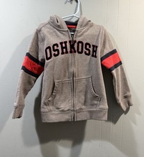 Kids Boys OshKosh Full Zip Jacket Size 5 Gray