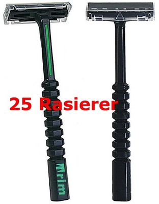 Trim 25 St. Plastik Rasierer kompatibel mit System Gillette G2 GII Klingen Duplo