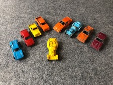 Vintage Tootsie Toy, 1/64, Lot Of 9 Cars, Trucks, Roadster ~ Made In USA