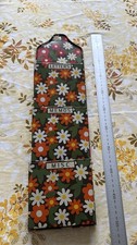 1960/70’s "flower power" metal wall-mounted mail organizer Kitsch Vintage Retro