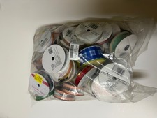 Huge Craft Ribbon Lot Mixed Colors Styles Satin Grosgrain Glitter Decorative T
