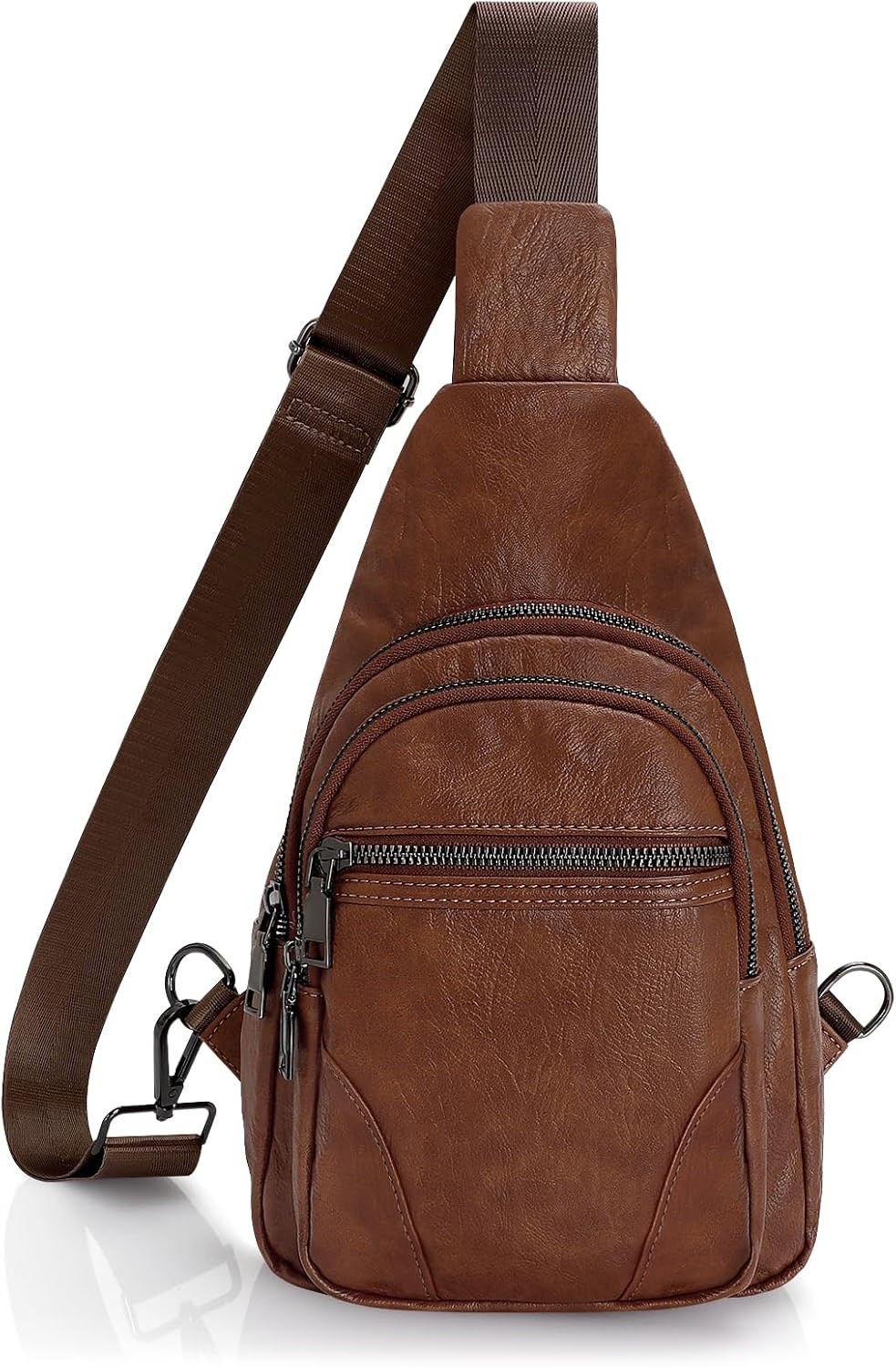 Small Sling Bag for Women Leather Fanny Packs Crossbody Bags Trendy Women'S Ches