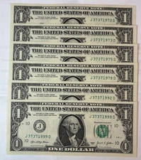 BIRTHDAY/ANNIVERSARY $1.00 CURRENCY Note 03-07-1999