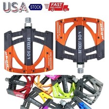 Aluminum Road MTB Mountain Bike XC Bicycle Pedal 3 Sealed Bearings Flat Pedals