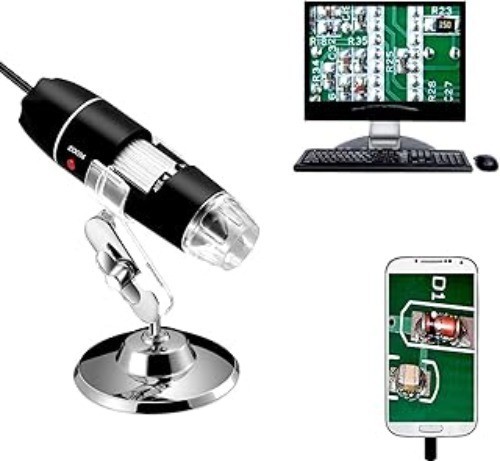 Microscope numérique USB pour observation des plantes et circuits électroniques