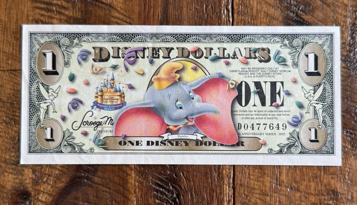 Dumbo Disney Dollars (1968-Now) for sale | eBay